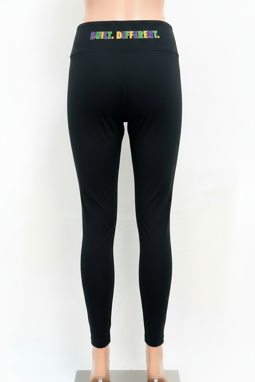 Women's Built Different Logo-Leg Leggings