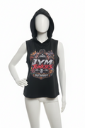 Women’s Built Different Sleeveless Hooded Workout Top